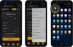 Dionyx Login Android