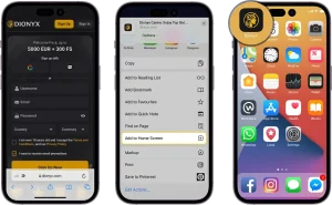 Dionyx Login IOS